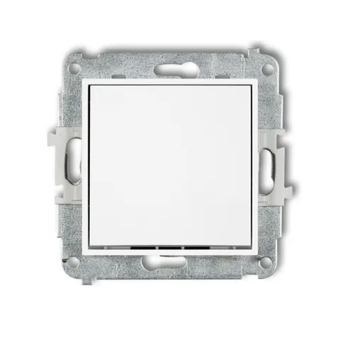 MINI Łącznik schodowy 10A 250V bez piktogramu, moduł, biały; MWP-3.1 KARLIK