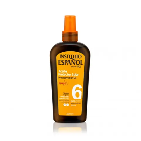 INSTITUTO ESPANOL SUN Olejek do opalania w sprayu SOLAR SPF 6+, 250 ml