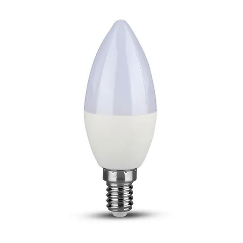 Żarówka LED E14 C35 7W, 600lm, 6400K neutralna biel, świeczka, Chip SAMSUNG; V-TAC