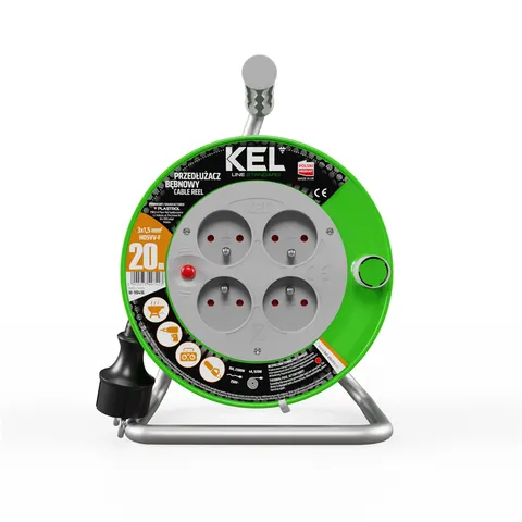 Przedłużacz bębnowy STANDARD LINE PB-ST/M/20M/3X1,5/H05VV-F