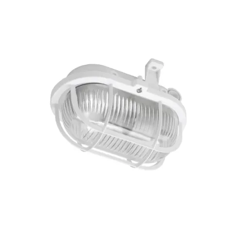 Oprawa kanałowa OVAL 60W E27, tworzywo biały; 302015, LENA