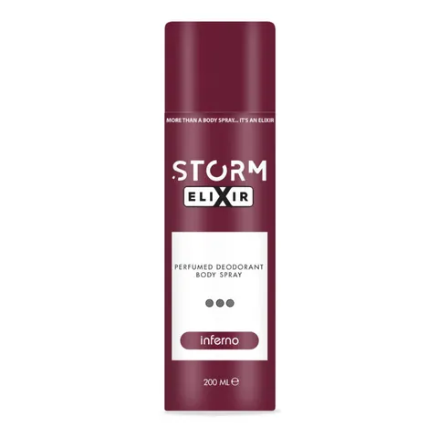 STORM ELIXIR Dezodorant dla mężczyzn INFERNO, 200 ml