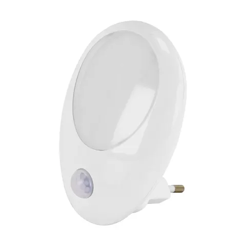 Lampka wtykowa LED z czujnikiem ruchu LULEK LED 1W PIR WW