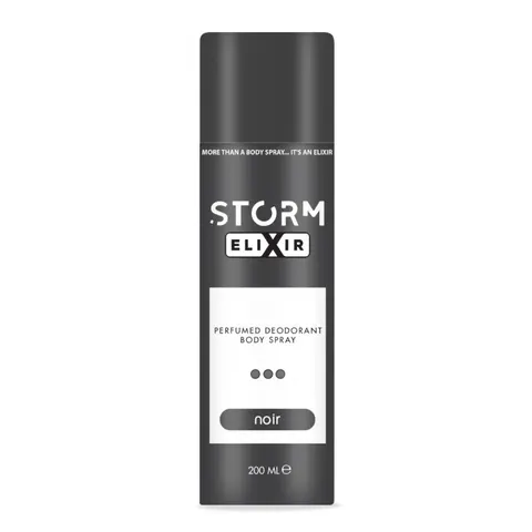 STORM ELIXIR Dezodorant dla mężczyzn NOIR, 200 ml