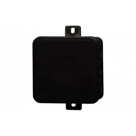 Puszka herm.V5 term. 75x75x41 IP54, czarna-klik
