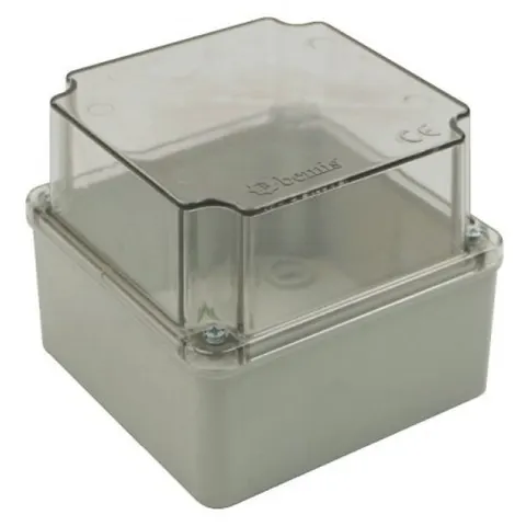 Puszka BS 120x120x100 pokrywa przeź. IP66