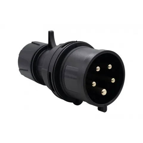 Wtyczka siłowa 32A 5p czarna IP44
