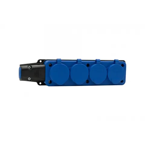 Listwa gumowa 4x230V 16A IP54 niebieska