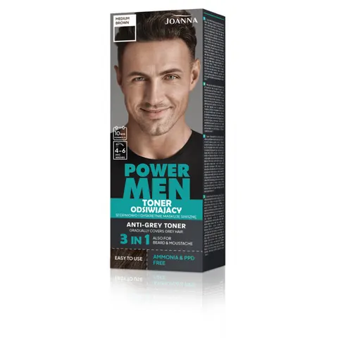 JOANNA Toner odsiwiający 03 Średni brąz POWER MEN, 80 g