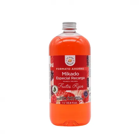 LA CASA DE LOS AROMAS INTENSO Płyn zapachowy CZERWONE OWOCE, 1000 ml zapas