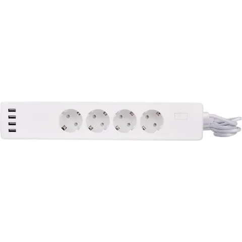 WiFi 4SOC SCHUKO 4USB - Gniazda WiFi SMART z USB (listwa)