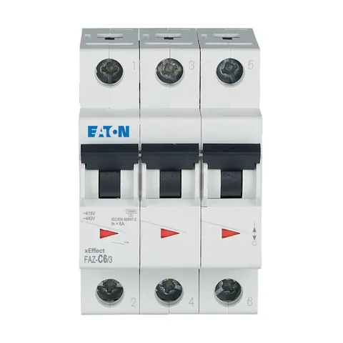 FAZ-C6/3 Wyłącznik nadprądowy 3P C 6A 15kA AC FAZ C6/3