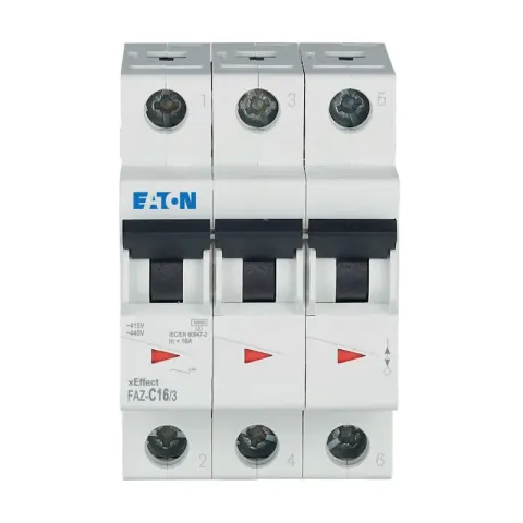 FAZ-C16/3 Wyłącznik nadprądowy 3P C 16A 15kA AC FAZ C16/3 278873