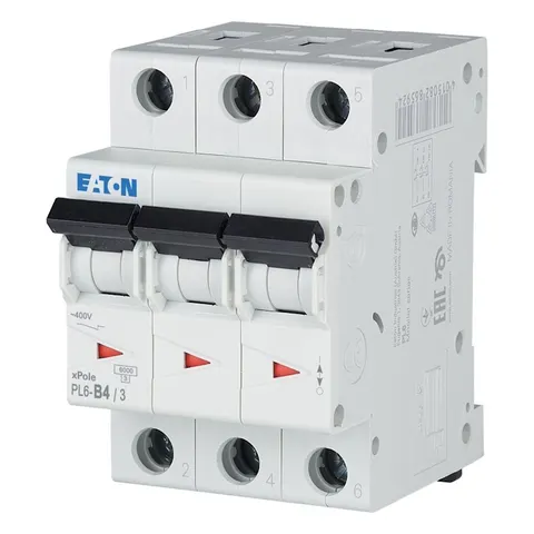 Wyłącznik nadprądowy 3P B 4A 6kA AC PL6-B4/3 286585