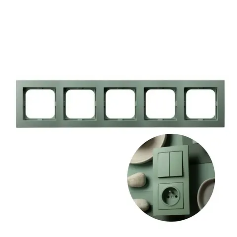 AS Ramka pięciokrotna, zielony mat; R-5G/84, OSPEL