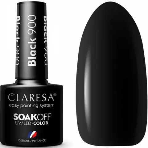 CLARESA Lakier hybrydowy BLACK 900, 5 g