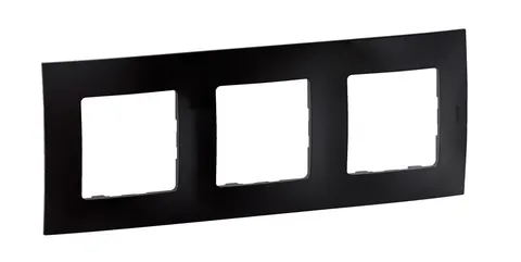 NOWE NILOE Ramka potrójna czarna; NP113BK LEGRAND