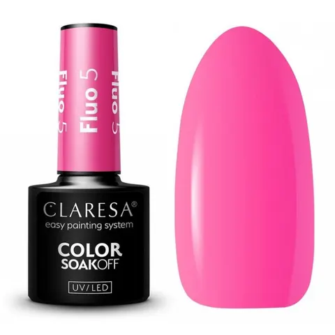 CLARESA Lakier hybrydowy FLUO 5, 5 g