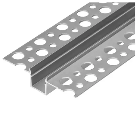 Profil aluminiowy do taśm LED, 2000 x 55 x 13 mm, wpuszczany w karton gips, srebrny