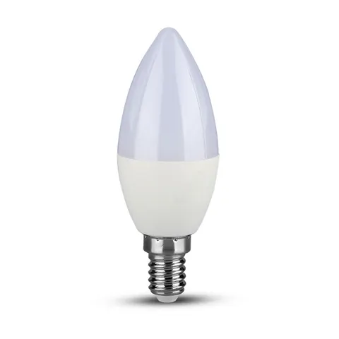 4W C35 Żarówka LED / Barwa:6400K / Trzonek:E14
