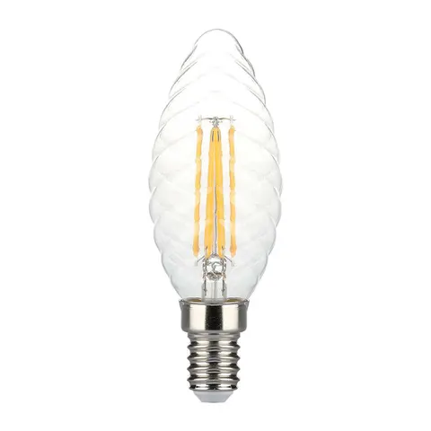 4W Twist C35 Żarówka LED Filament / Barwa:3000K / Ściemniana / Trzonek:E14