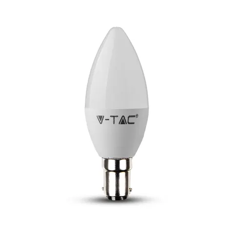 5.5W C35 Żarówka LED / Chip SAMSUNG / Barwa:3000K / Ściemniana / Trzonek:B15