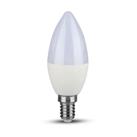 5.5W Żarówka LED C35 / Chip SAMSUNG / Barwa:4000K / Trzonek:E14 / Ściemniana