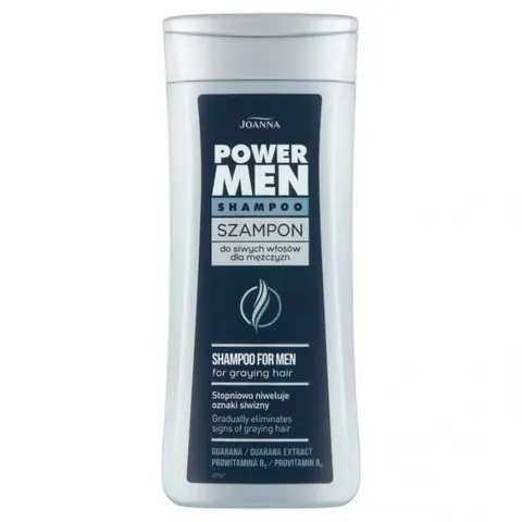 JOANNA POWER MEN Szampon DO WŁOSÓW SIWYCH, 200 ml