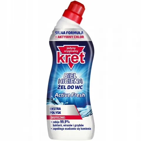 KRET Żel dezynfekujścy do WC ACTIVE NIEBIESKI, 750 ml