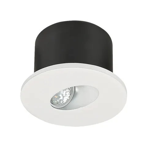 3W Oprawa Schodowa LED / Barwa:3000K / Obudowa: Biała / Okrągły