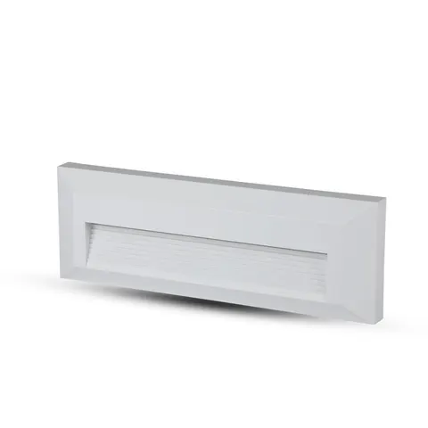 3W Oprawa Schodowa LED / Barwa:4000K / Obudowa: Biała / Kwadrat