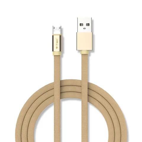 Przewód Mikro USB / 1m / Złoty