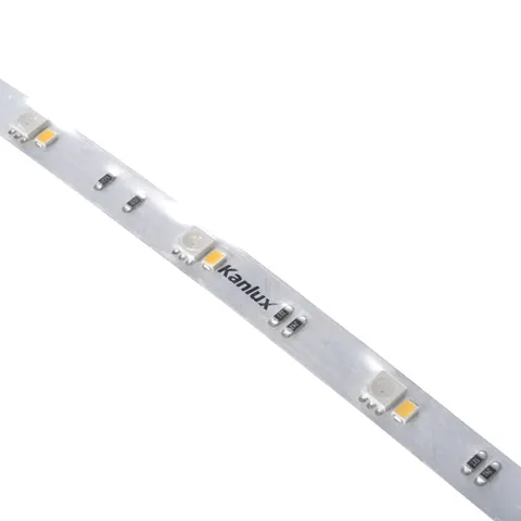 Taśma LED 1m =9W i 550lm, barwa światła: RGB+4000K, 24VDC IP665, długość 5m (1szt), LED L120 16W/M 24 IP65-WW; 33314, KANLUX