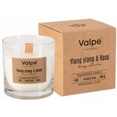 BISPOL AURA Świeca zapachowa w szkle SN82-000-384 YLANG&RÓŻA, 1 szt