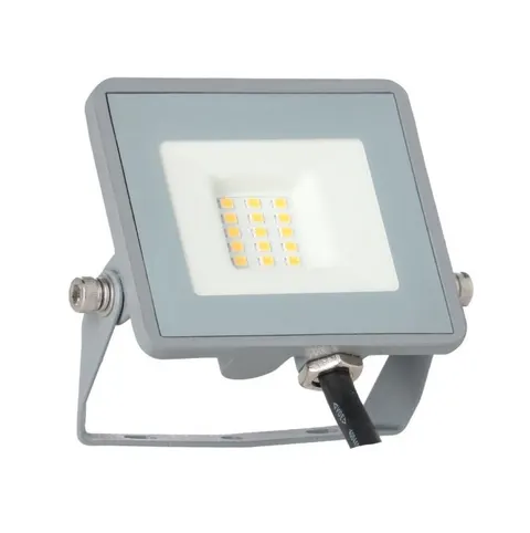 Naświetlacz LED 10W 900lm, barwa światła neutralna biel 4000K 120°, wymiary 104x21x92mm, obudowa alu IP65 szara, ORO DIODO 10W NW; ORO33120 LED-POL