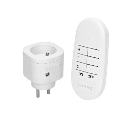 Gniazdo sterowane bezprzewodow + pilot, mini; OR-GB-461, ORNO