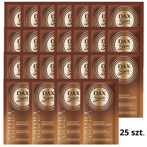 DAX SUN Chusteczka samoopalająca ARUBA, pakiet 25 szt.