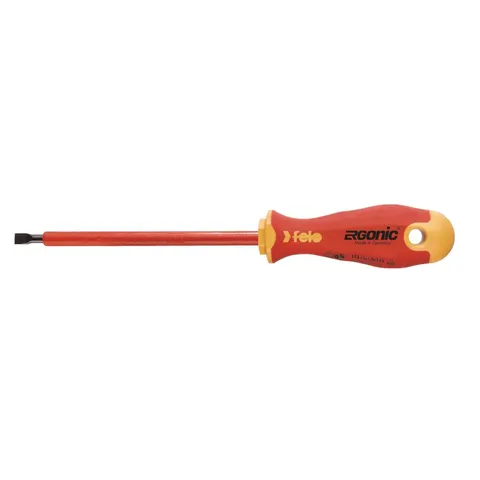Wkrętak płaski 8,0x1,2 - Ergonic VDE izolowany 1000V; FL41308090 FELO
