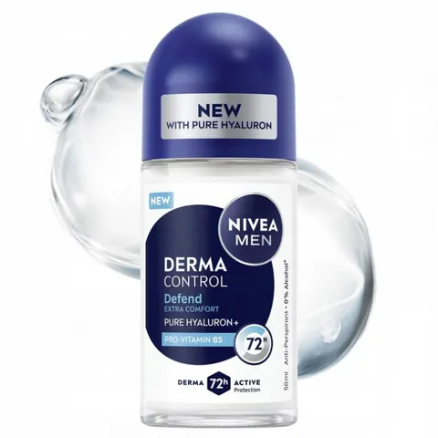 NIVEA MEN Antyperspirant w kulce DERMA DEFEND, 50 ml