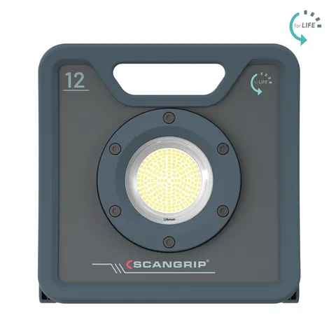Wytrzymała lampa robocza LED 12000 lm BLUETOOTH 81 W Scangrip NOVA 12 forLIFE 03.6206