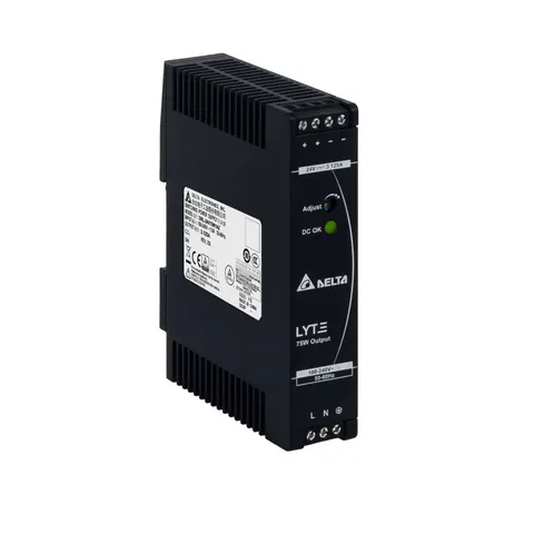 Zasilacz impulsowy 24VDC 75W/3,125A seria LYTE II na szynę TH; DRL-24V75W1AZ DELTA ELECTRONICS