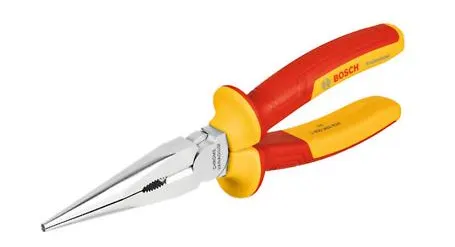Szczypce długie płaskie 1000V 200mm VDE, 1.600.A02.NE3, BOSCH
