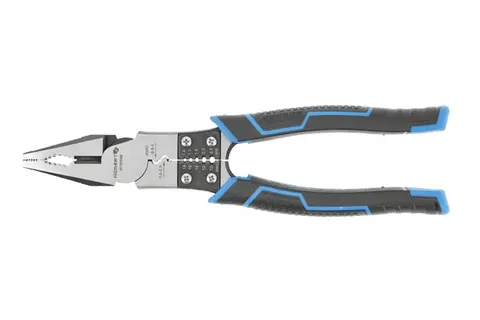 Szczypce Uniwersalne 9w1 z Pilnikiem 215mm, Szerokie Szczęki, Ściągacz, Zaciskarka, Stal CrV; HT1P242 HÖGERT