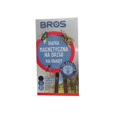 BROS Siatka na drzwi MAGNETYCZNA 100x220 CZARNA