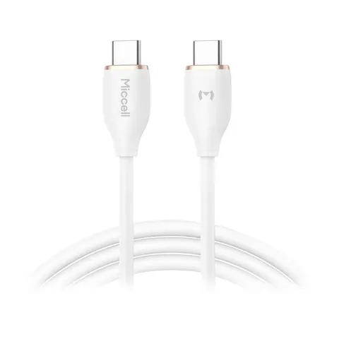 Kabel USB-C - Miccell VQ-D09, 60W, 1,5m, biały