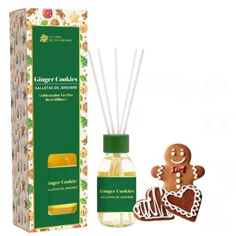 LA CASA DE LOS AROMAS X-MAS Patyczki zapachowe IMBIROWE CIASTECZKA, 95 ml