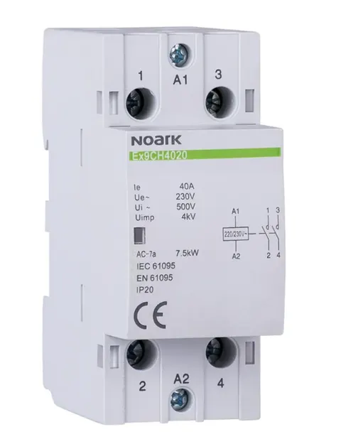 Stycznik modułowy 40A 1NO+1NC 40A/230V 50/60Hz 102418 NOARK
