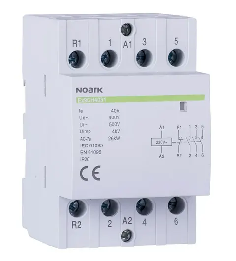 Stycznik modułowy 40A 230V 50/60Hz styki 3NO+1NC 107022 NOARK
