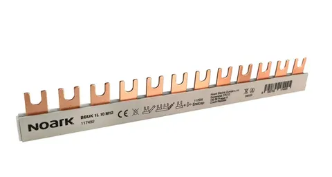 Szyna prądowa widełkowa 1-Fazowa 10mm2 63A 12modułów