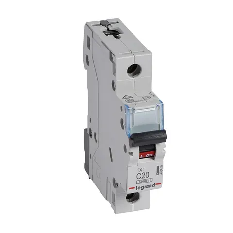 Wyłącznik nadprądowy 1P C 20A 6kA AC S301 TX3; 403435 LEGRAND